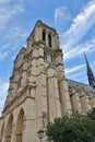 View of the Notre Dame de Paris cathedral before the April 2019 fire Royalty Free Stock Photo