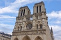 View of the Notre Dame de Paris cathedral before the April 2019 fire Royalty Free Stock Photo
