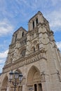 View of the Notre Dame de Paris cathedral before the April 2019 fire Royalty Free Stock Photo