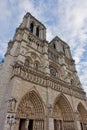 View of the Notre Dame de Paris cathedral before the April 2019 fire Royalty Free Stock Photo