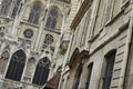 View of Notre-Dame de Paris, from a side street