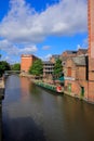 The view of Nottingham Canal and old British Waterways Building at Nottingham Royalty Free Stock Photo