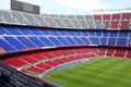 View of Nou Camp Stadium in Barcelona Royalty Free Stock Photo