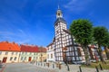 View of the Nowe Warpno village / Poland Royalty Free Stock Photo