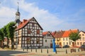 View of the Nowe Warpno village / Poland Royalty Free Stock Photo