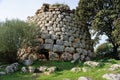 View of the nuraghe Corvos Royalty Free Stock Photo