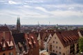 View on Nuremberg from the Imperial Castle, Germany, 2015 Royalty Free Stock Photo