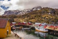 Nusfjord village, lofoten islands, norway Royalty Free Stock Photo