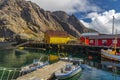 Nusfjord village, lofoten islands, norway Royalty Free Stock Photo