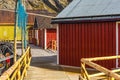 Nusfjord village, lofoten islands, norway Royalty Free Stock Photo