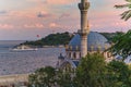 View of Nusretiye mosque in Beyoglu district of Istanbul Royalty Free Stock Photo