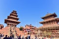 View of Nyatapola Temple at Bhaktapur Durbar Square Royalty Free Stock Photo