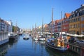 View of Nyhavn, the Historic 17th-century waterfront, Copenhagen, Denmark.