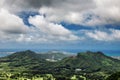 View of Oahu island from Nuuanu Pali lookout