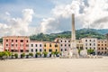 View at the Obelisk at Place Degli Aranci in Massa - Italy