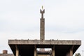 view of Obelisk Revived Armenia in Yerevan city