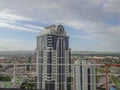 View from the observation deck of the city of Grozny-the capital of the Chechen Republic of Russia. Royalty Free Stock Photo