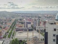 View from the observation deck of the city of Grozny-the capital of the Chechen Republic of Russia. Royalty Free Stock Photo