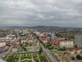 View from the observation deck of the city of Grozny-the capital of the Chechen Republic of Russia. Royalty Free Stock Photo