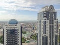 View from the observation deck of the city of Grozny-the capital of the Chechen Republic of Russia. Royalty Free Stock Photo