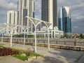 View from the observation deck of the city of Grozny-the capital of the Chechen Republic of Russia. Royalty Free Stock Photo