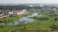 View from the observation deck of the Minsk library