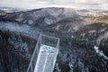 View from a observation deck at Skalka, Slovakia Royalty Free Stock Photo