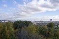 The view from the observation deck on the Sparrow Hills to Moscow Royalty Free Stock Photo