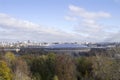 The view from the observation deck on the Sparrow Hills to Moscow Royalty Free Stock Photo