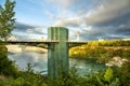View of the observation tower on the Niagara River in Niagara Falls. Royalty Free Stock Photo