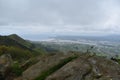 View of the ocean and the bay of Txingudi, Spain