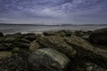 View of Ocean Bridge from Rocky Shore