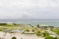 View of Ocean Expo Park in summer in Okinawa, Japan