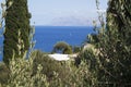 View of the ocean and mountains in Scopello, Sicily, Italy