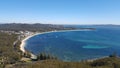 View of the ocean and Shoal Bay from Mount Tomaree, Australia