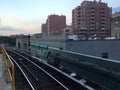 View At Oceana Condos From Brighton Beach Subway Station Royalty Free Stock Photo