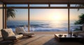 View from an oceanside living room