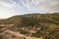 View of Ocio village, Alava, Spain from Lanos Castle Royalty Free Stock Photo