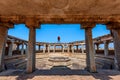 View of Octagonal Bath, Hampi, Karnataka, India