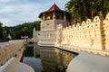 View of the octagonal pavilion in Temple of the Sacred Tooth Relic, Sri Lanka. Royalty Free Stock Photo