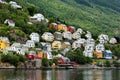 View of the Odda town in Hordaland county, Norway.