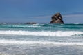 View offshore from Sandfly Bay in New Zealand