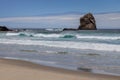 View offshore from Sandfly Bay in New Zealand