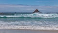 View offshore from Sandfly Bay in New Zealand