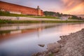 A view ofl Kremlin wall in Smolensk Royalty Free Stock Photo
