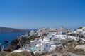 View of Oia with its typical white houses, Santorini island Royalty Free Stock Photo