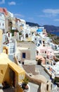 Colorful traditional houses in Oia, Santorini, Greece Royalty Free Stock Photo