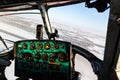 View from the cockpit of a small plane Royalty Free Stock Photo