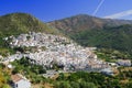 View of Ojen - typical white town in Andalusia, southern Spain, province Malaga