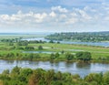 View Oka River. Central Russia Royalty Free Stock Photo